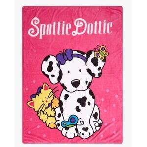 NEW! Sanrio‎ Spottie Dottie & Sassy Fleece Throw Blanket 45" W x 60" H Colorful